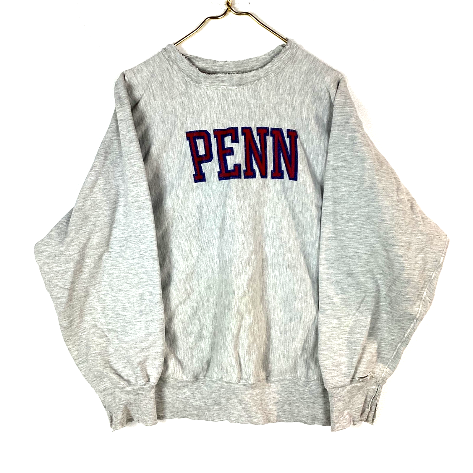 Vintage Penn State Champion Reverse Weave Warmup Sweatshirt Crewneck XL Gray