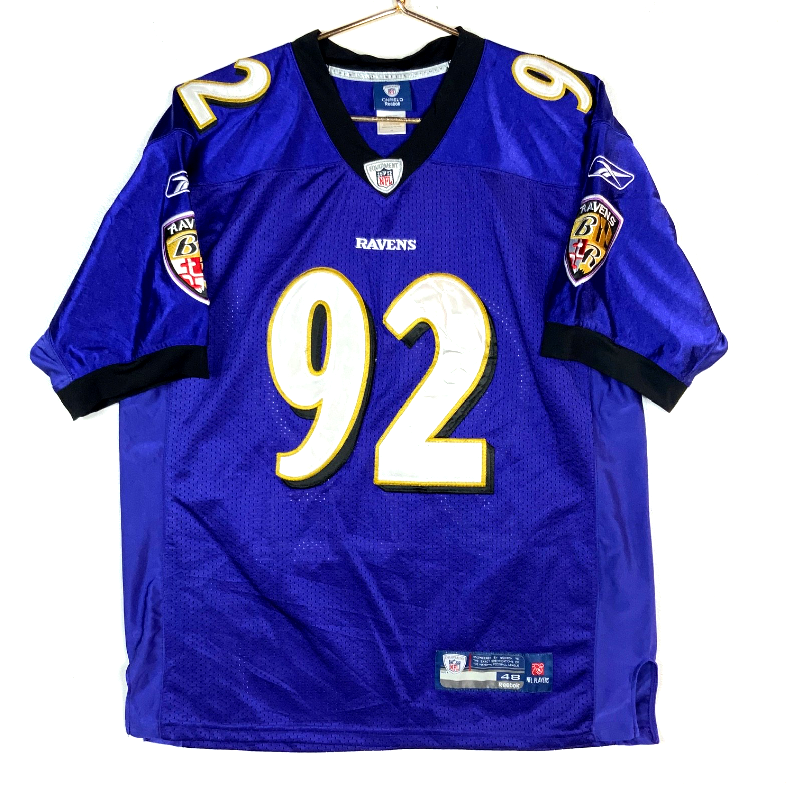 Baltimore Ravens Jersey Size 48 Reebok Haloti Ngata Purple Nfl