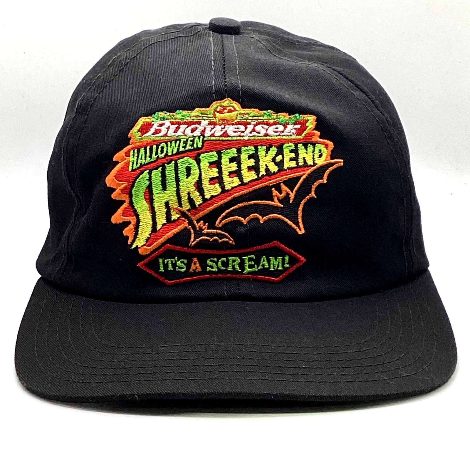 Vintage Budweiser Snapback Hat Cap Adjustable Halloween Shreeek-End