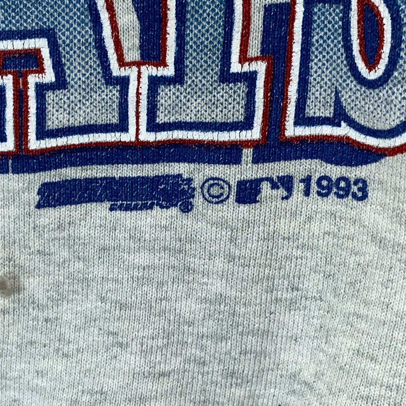 Vintage Toronto Blue Jays Sweatshirt Medium Gray Made Canada 1993 Mlb Champs 90s