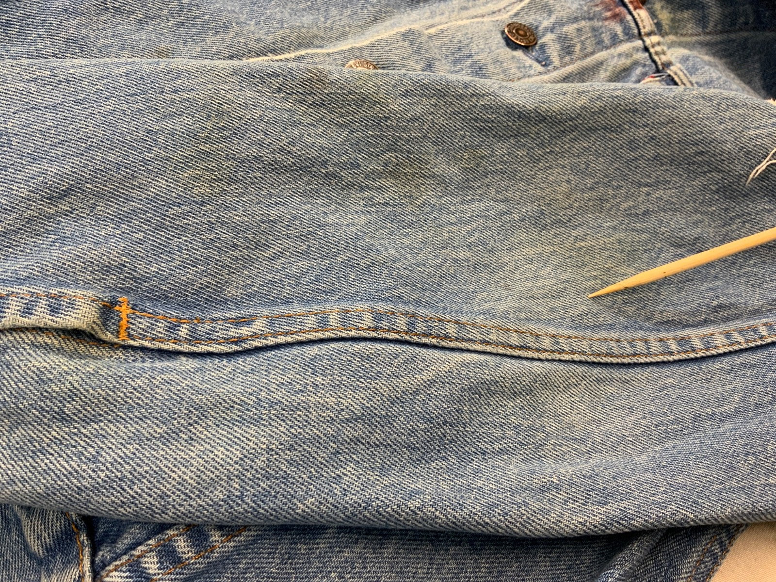 Vintage Levi’s Denim Jean Jacket Small Blue Light Wash 90s