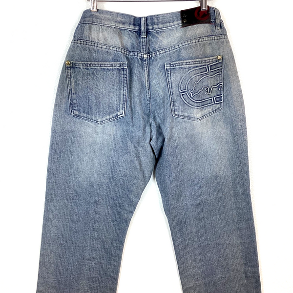 Vintage Ecko Unltd Denim Jean Size 36 Blue Baggy Y2K