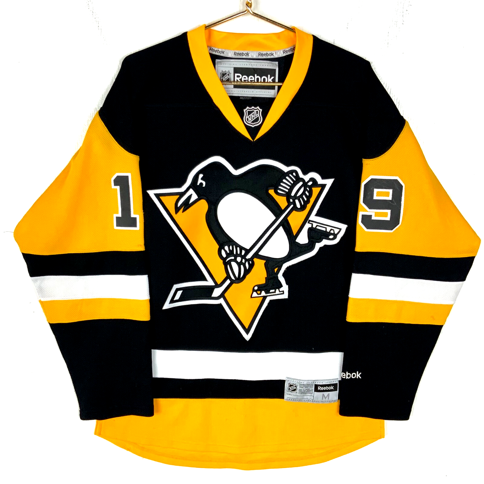 Pittsburgh Penguins Jersey Medium Reebok Beau Bennett Black Nhl