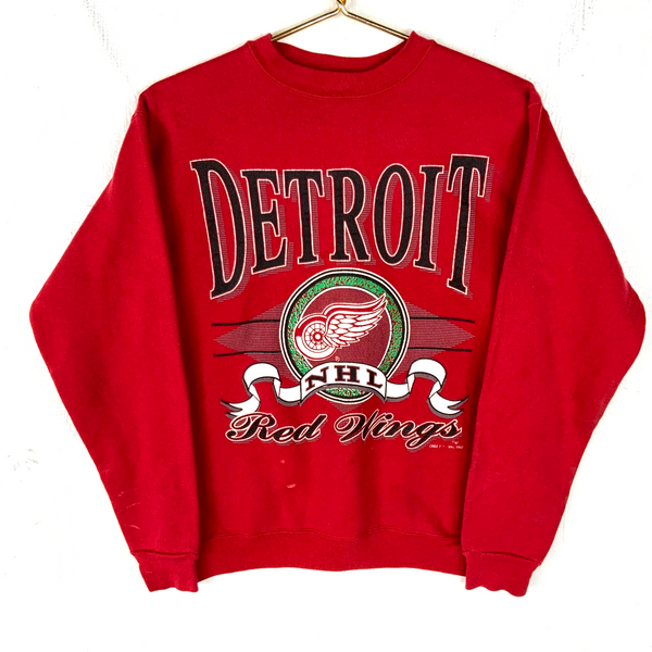 Vintage Detroit Red Wings Sweatshirt Size Small Red 1992 Nhl