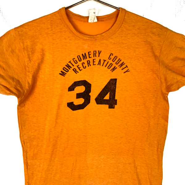 Vintage 1960s Russell Southern T-Shirt Medium Orange Single Stitch Made Usa