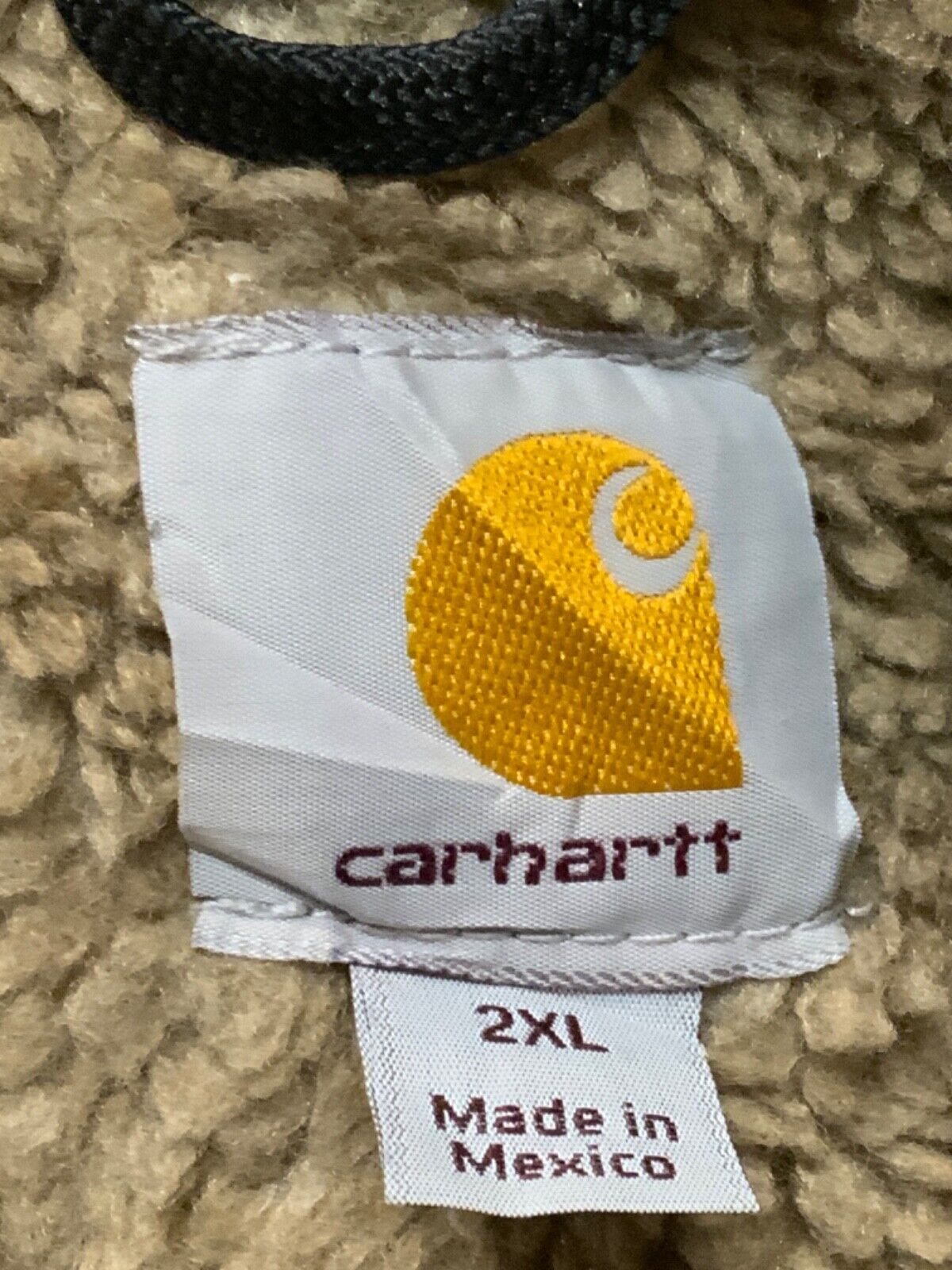 Carhartt Sierra Sherpa Lined Jacket 2XL Brown Full Zip Workwear