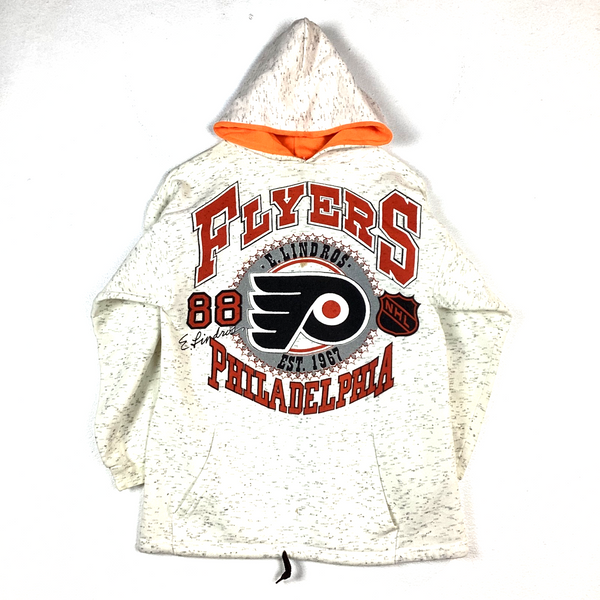 Vintage Eric Lindros Philadelphia Flyers Sweatshirt Hoodie Size Medium White