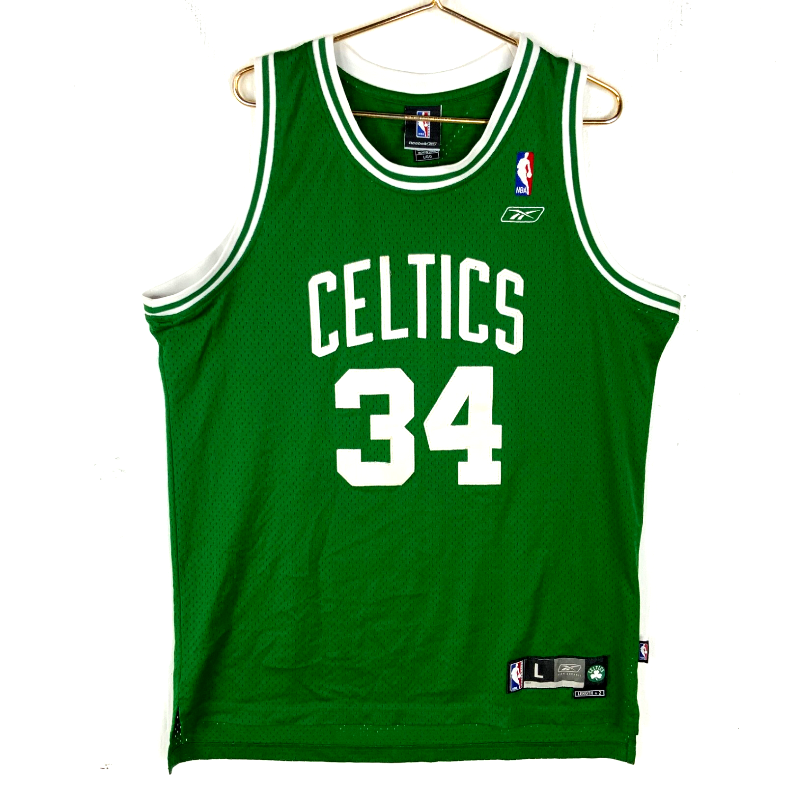 Boston Celtics Jersey Large Reebok Paul Pierce Green Nba
