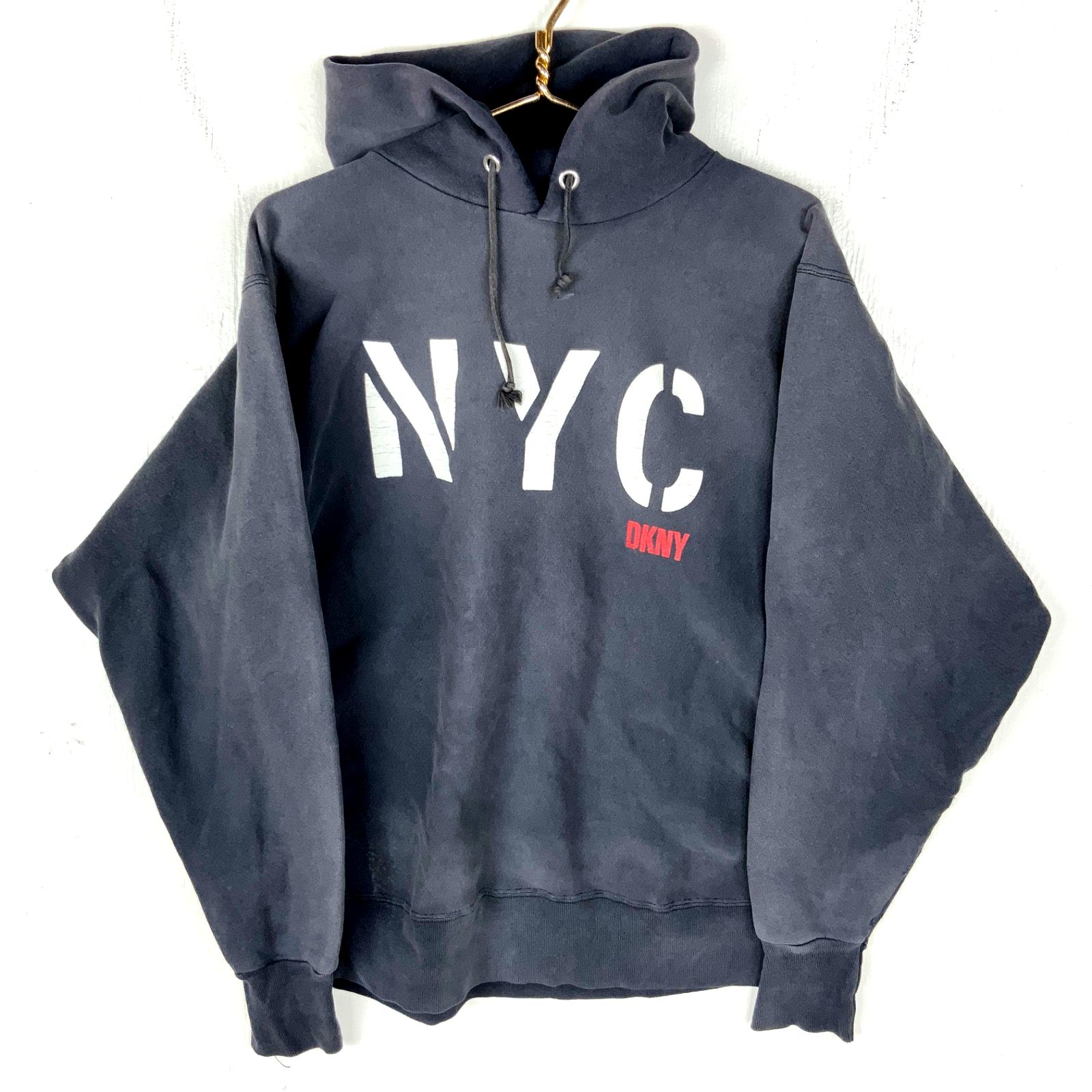 Vintage Dkny Sweatshirt Hoodie Medium Gray 90s Streetwear