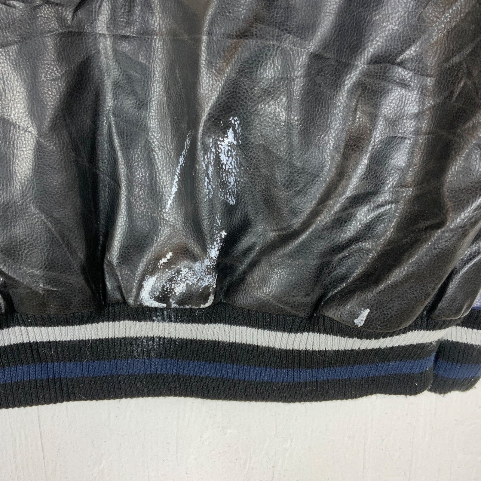 Vintage Dallas Cowboys Leather Varsity Bomber Jacket Large Nfl