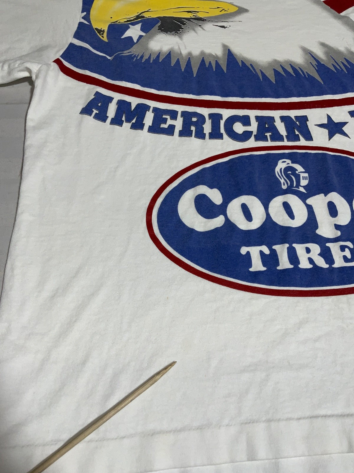 Vintage Cooper Tires T-Shirt Large Usa Eagle Single Stitch American Made 90s