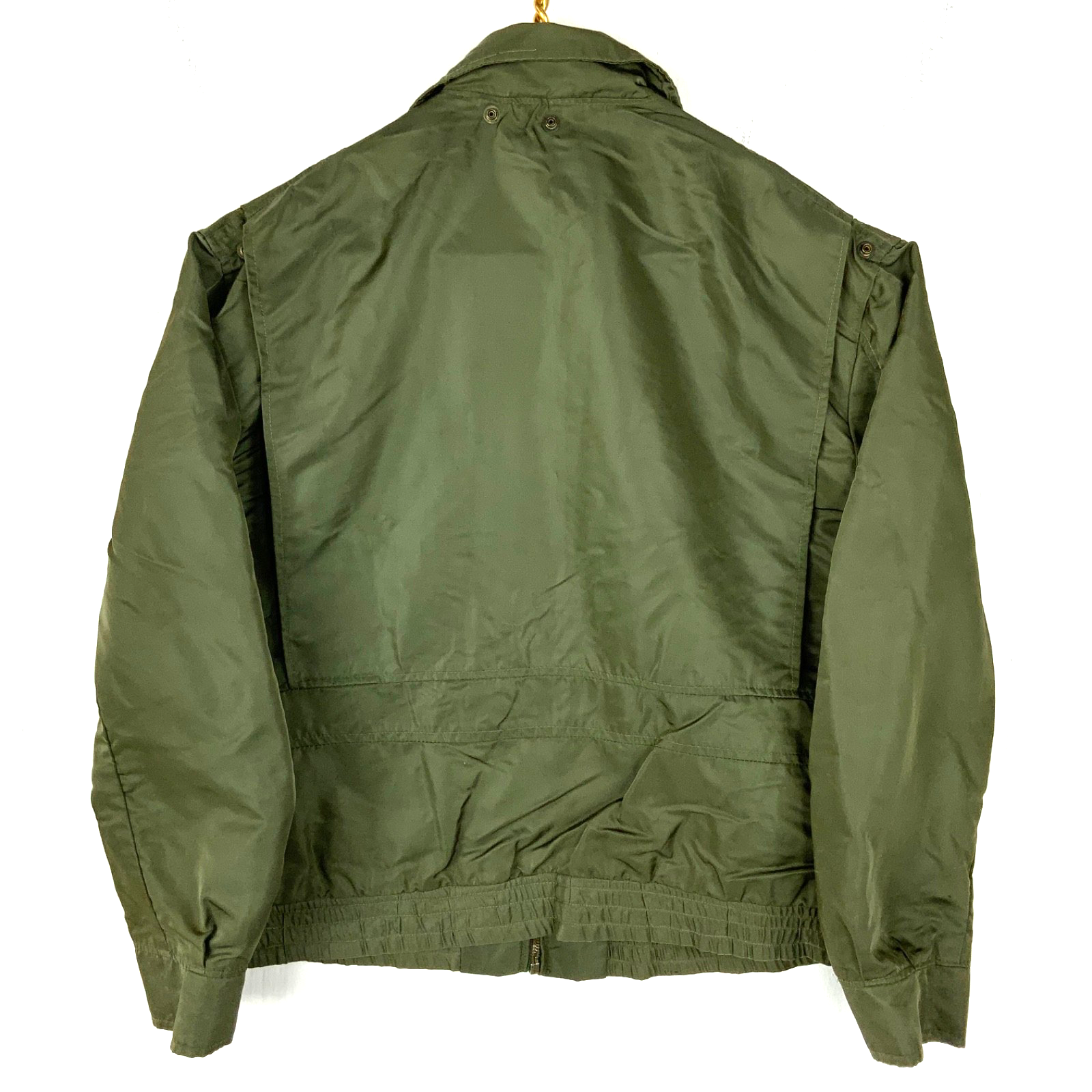 Vintage Avirex Us Army Bomber Jacket Medium Green Made Usa Full Zip 80s 90s