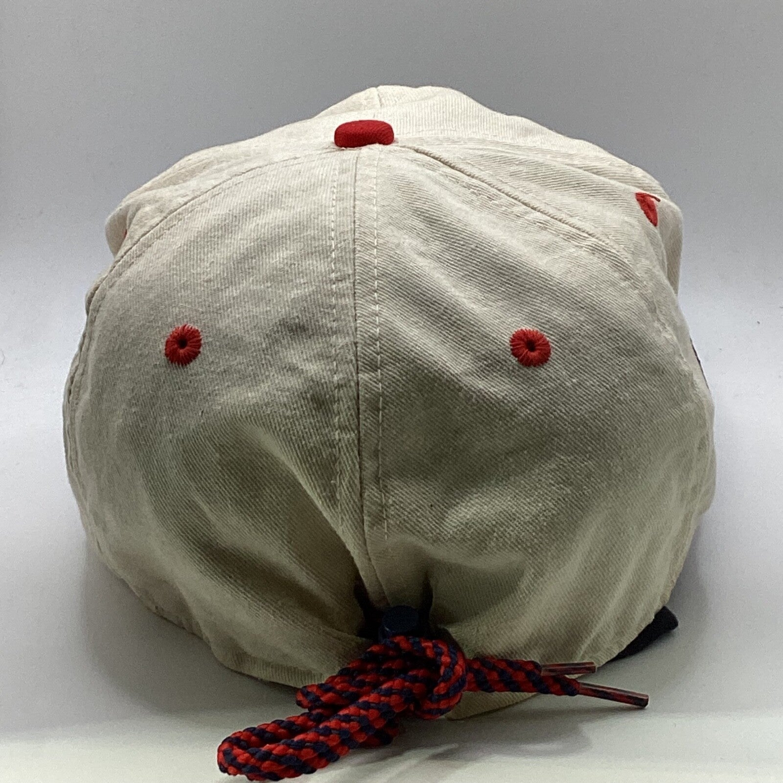 Vintage Atlanta Braves Drawstring Hat Cap Adjustable Mlb Made In Usa