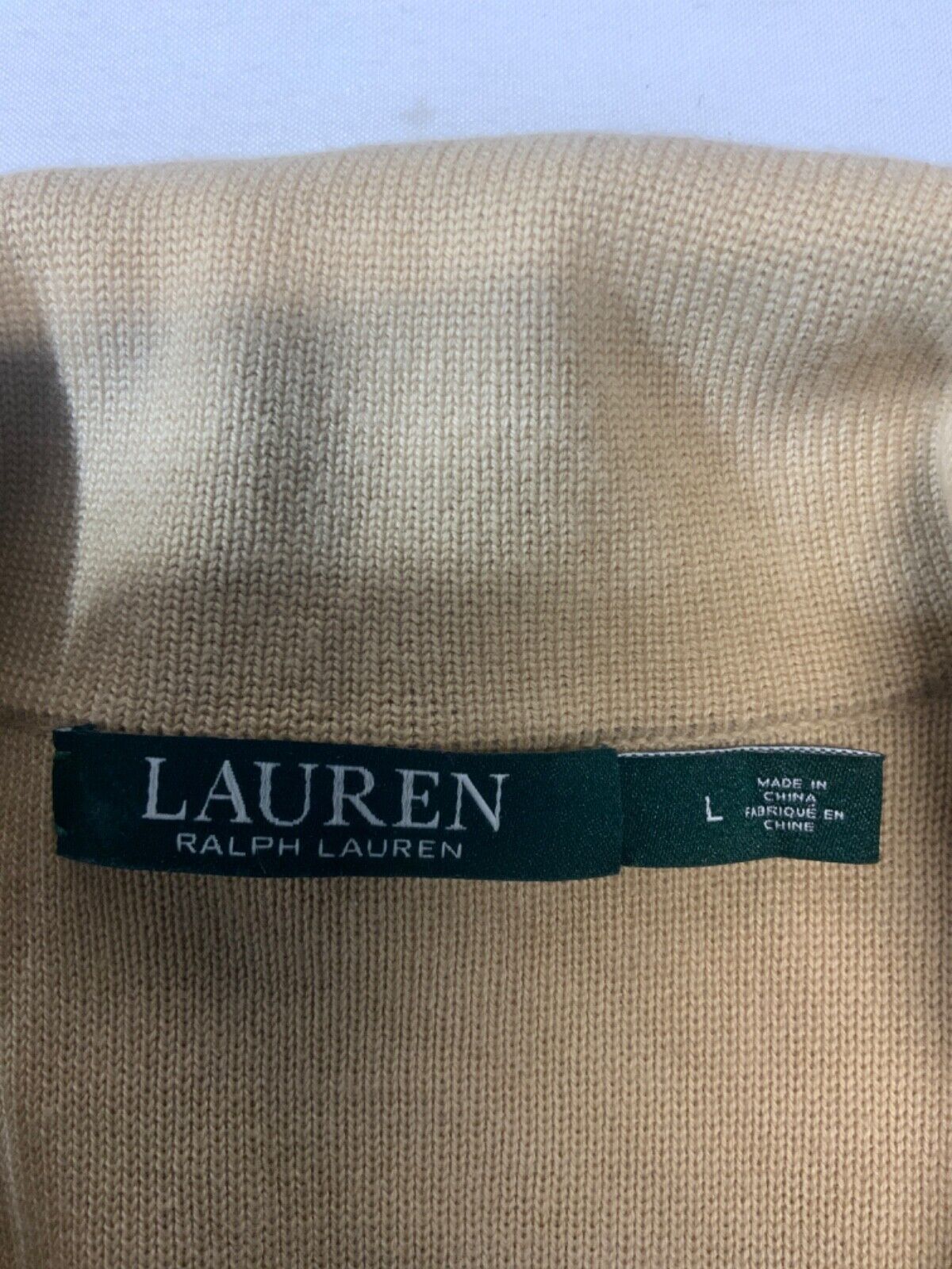 Vintage Lauren Ralph Lauren Knit Blazer Sweater Women’s Large Brown