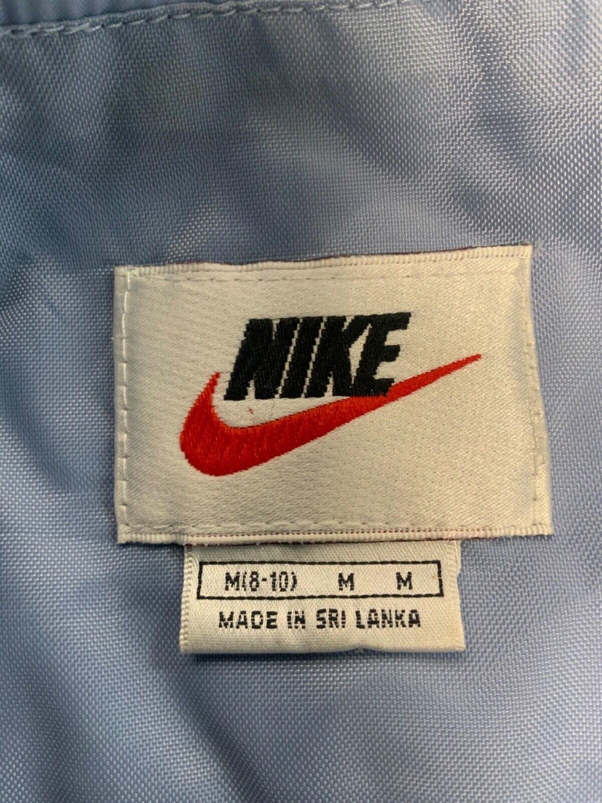 Vintage Nike Women’s Puffer Jacket Medium Blue Full Zip Swoosh 90s