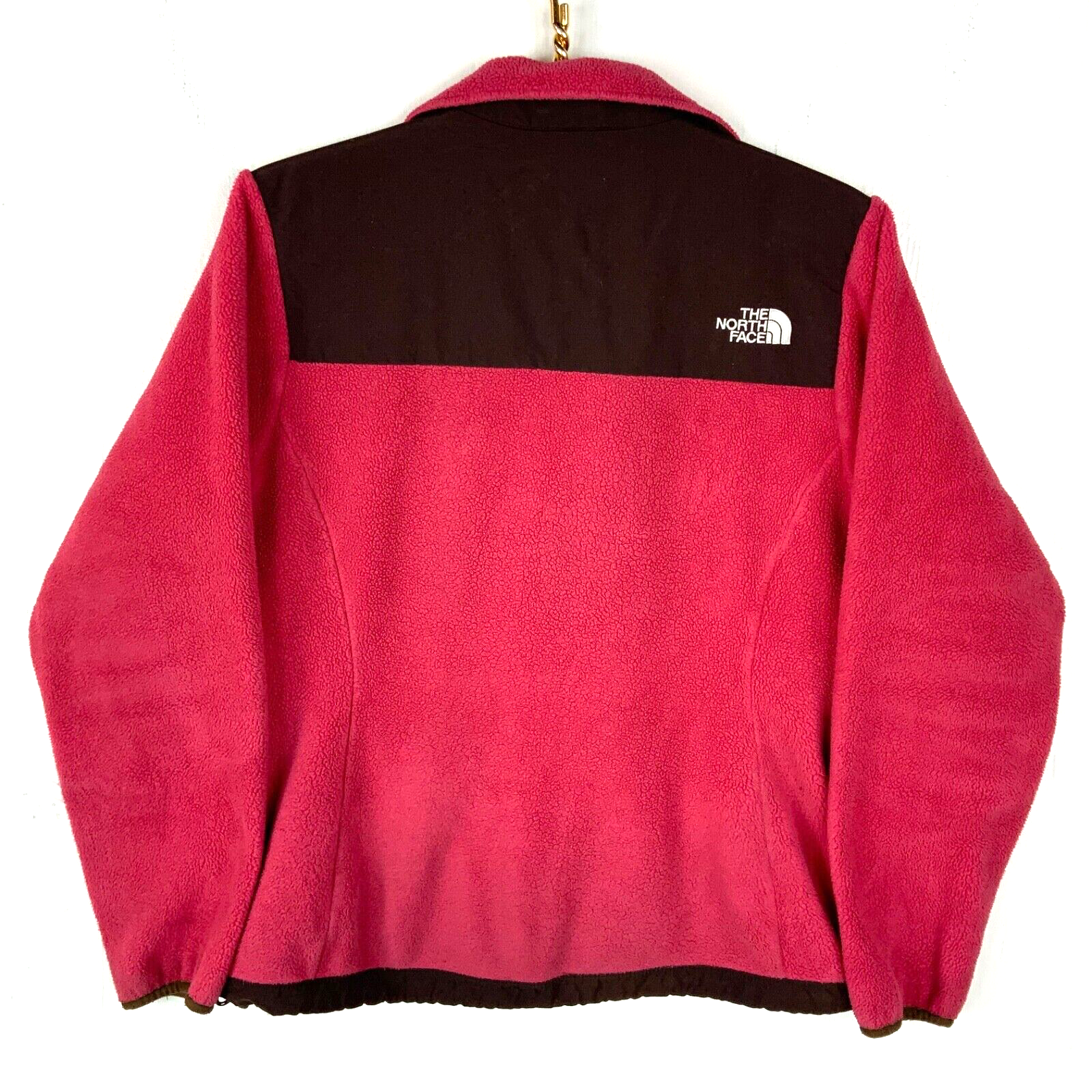 The North Face Denali Fleece Sweater Jacket Womens Medium Pink Full Zip Polartec