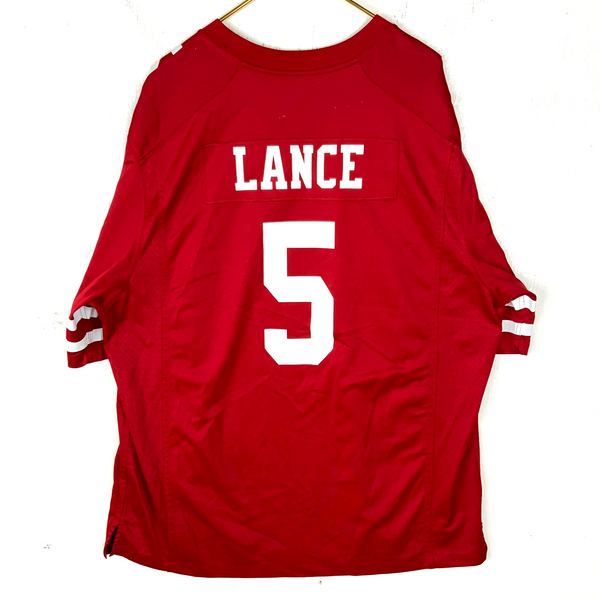 San Francisco 49ers Jersey 2XL Nike Trey Lance Red Nfl