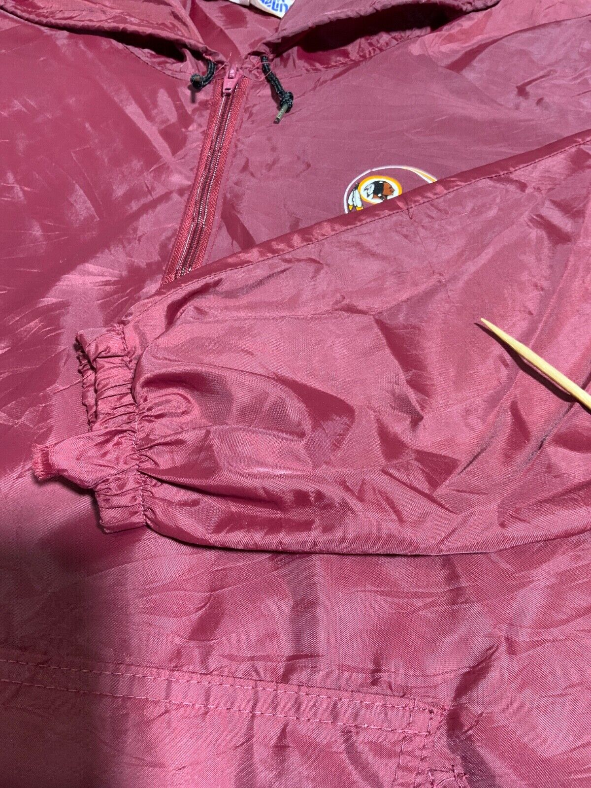 Vintage Washington Redskins Chalk Line Jacket Large Windbreaker Usa Nfl 1980s