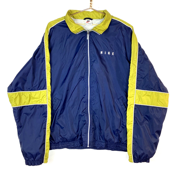Vintage Nike Windbreaker Jacket Size Large Blue Full Zip