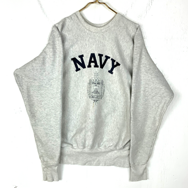 Vintage Us Naval Academy Sweatshirt Crewneck Size XL Gray Made Usa 90s