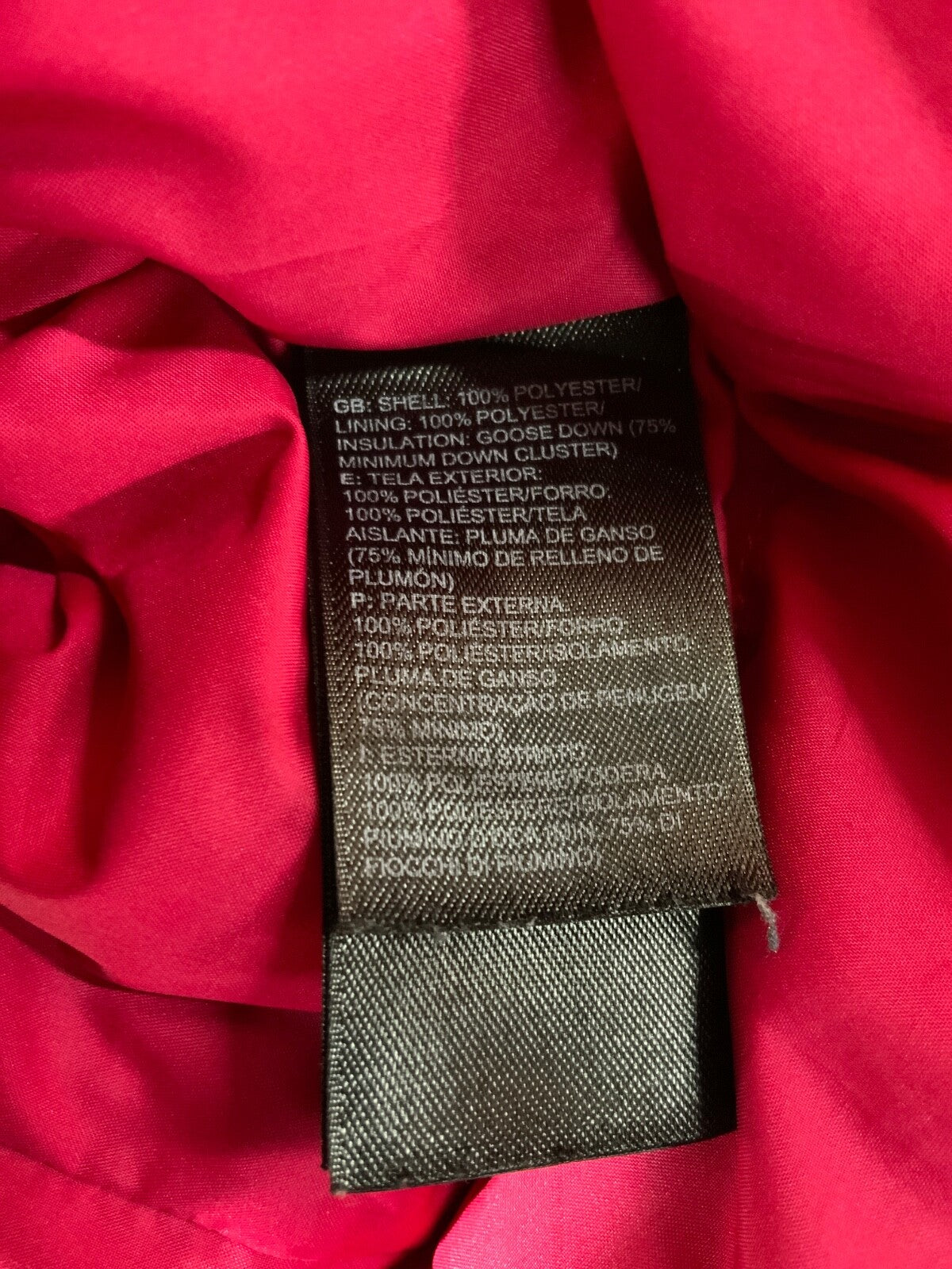 The North Face 700 Down Women's Puffer Vest Medium Pink Full Zip