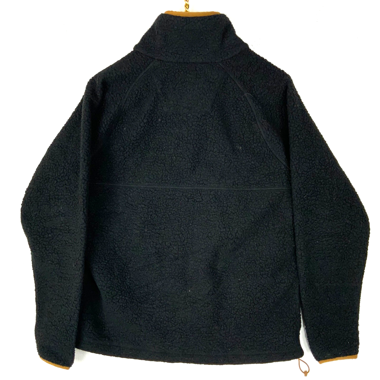 Carhartt Fleece Sweater Jacket Women's Medium Black Relaxed Fit Snap Button