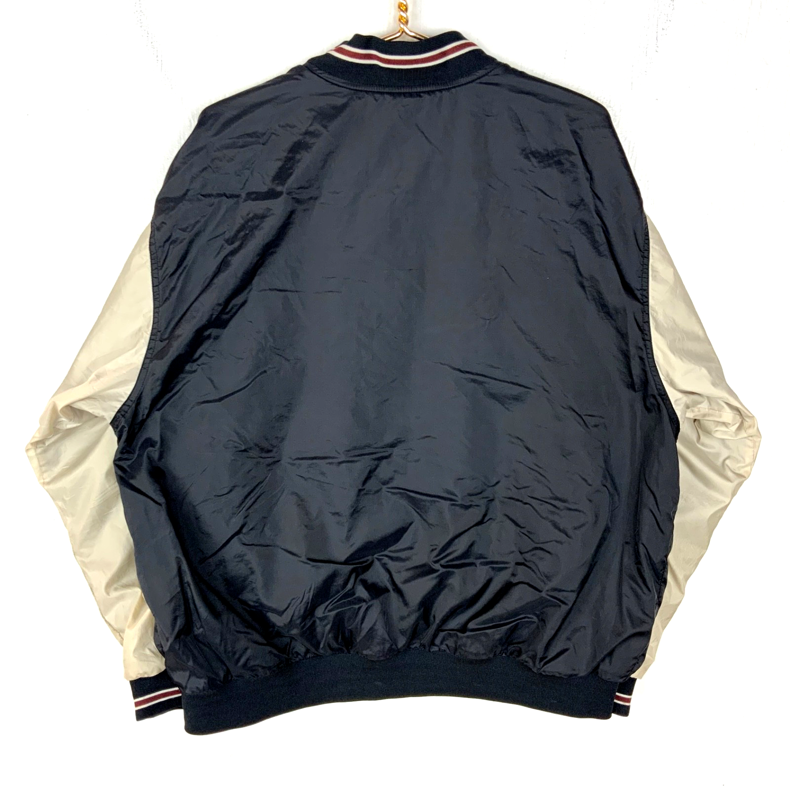 Vintage Nike Windbreaker Jacket Large Black Full Zip Reversible