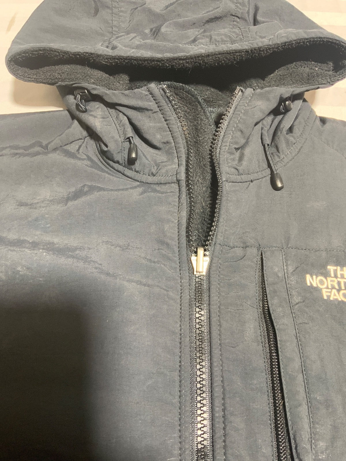 The North Face Denali Fleece Sweater Jacket Women's Small Black Full Zip Hooded