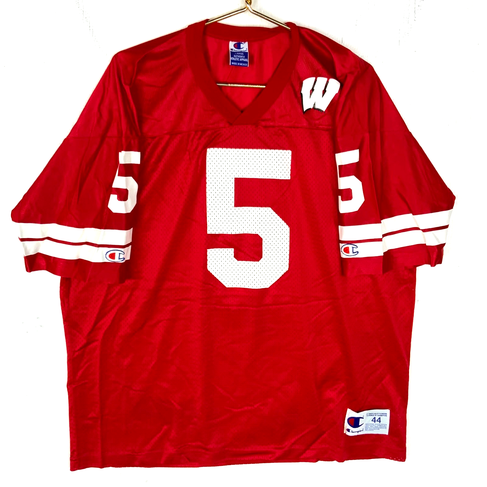 Vintage Wisconsin Badgers Jersey Large Champion Red Ncaa