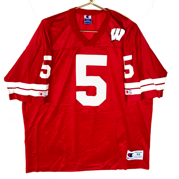 Vintage Wisconsin Badgers Jersey Large Champion Red Ncaa