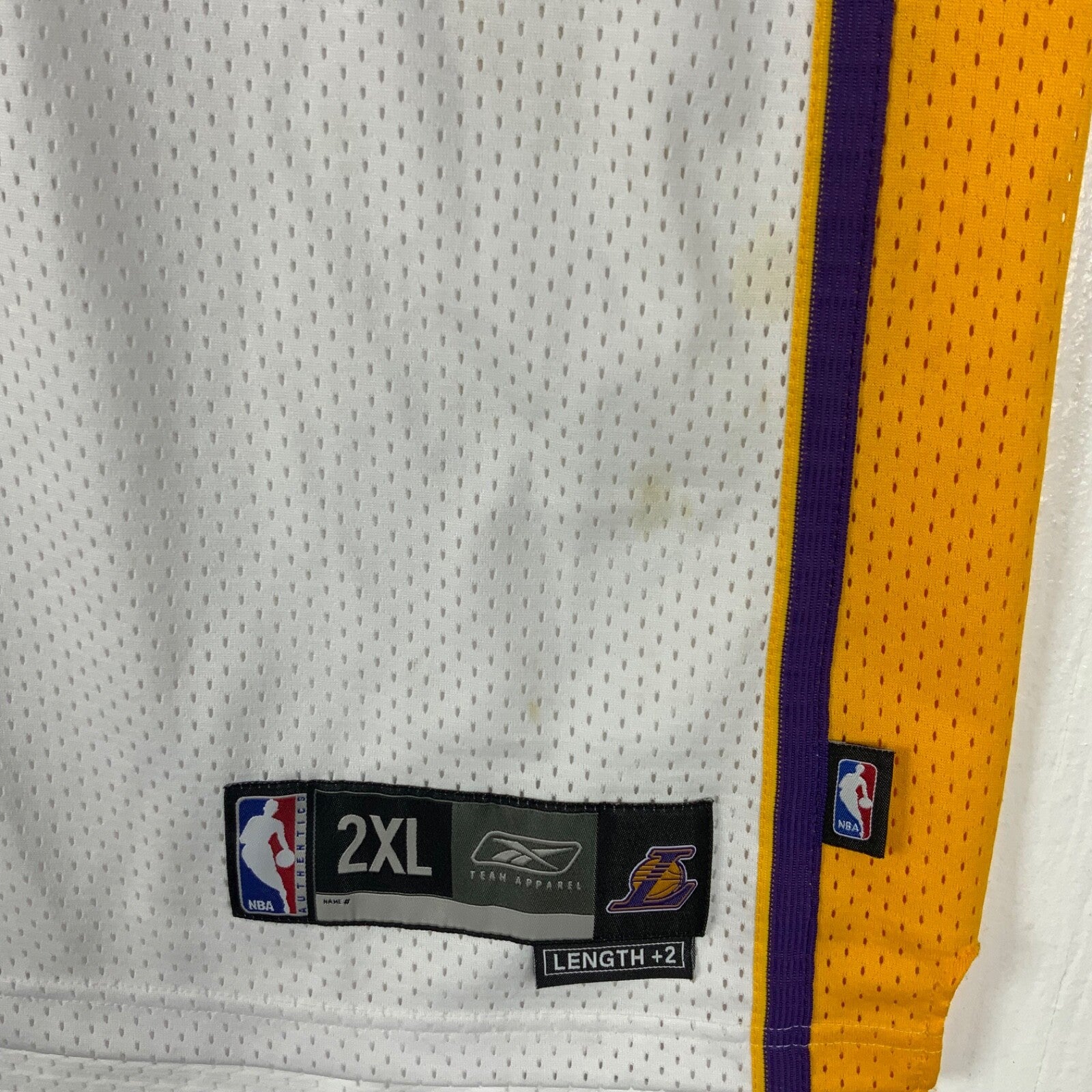 Vintage Los Angeles Lakers Jersey 2XL Reebok Gary Payton White Nba