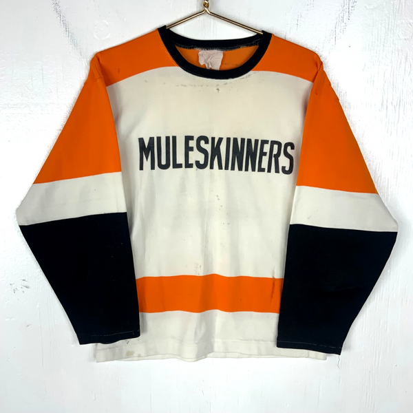 Vintage 1970s Hockey Jersey 2XL White