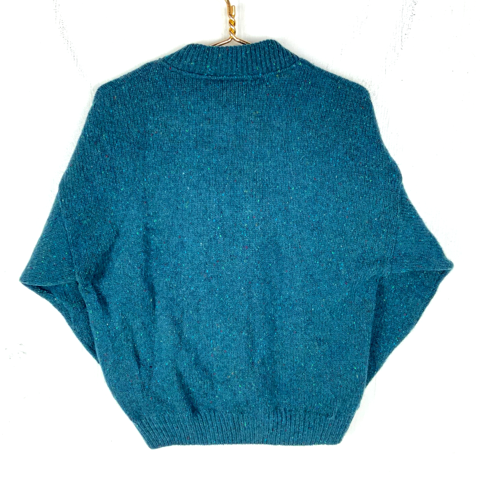 Vintage Cabela’s Wool Women’s Knit Sweater Medium Blue Wind Stopper 90s