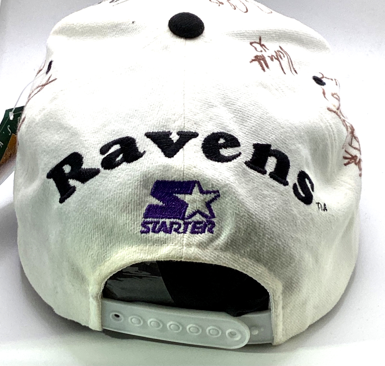 Vintage Starter Baltimore Ravens Autographed SnapBack Hat Cap Adjustable Nfl