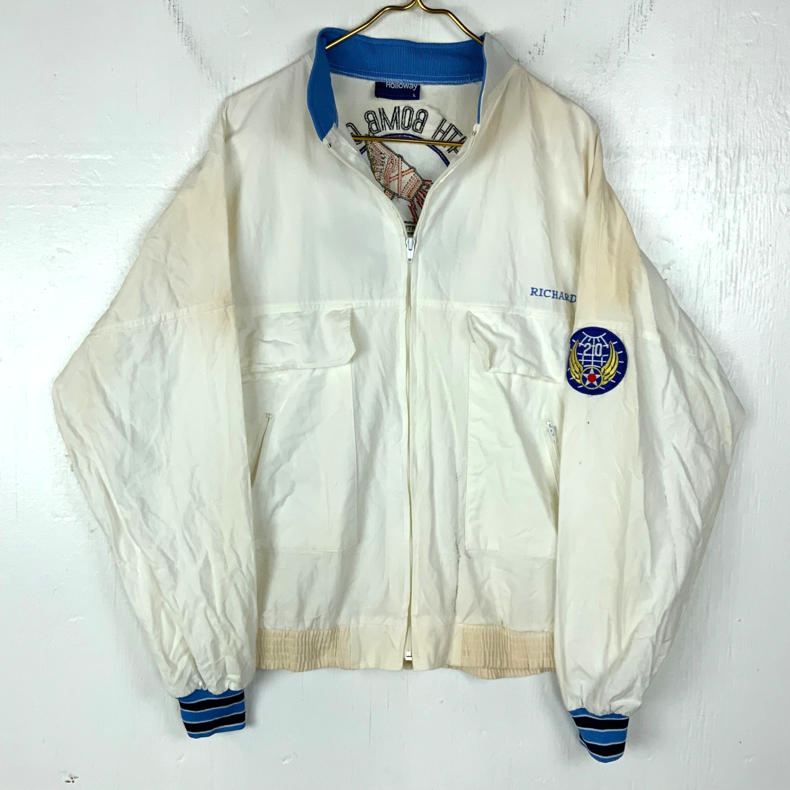 Vintage Us Air Force Jacket Large Made Usa 504th Bomb Group Made In Usa 90s