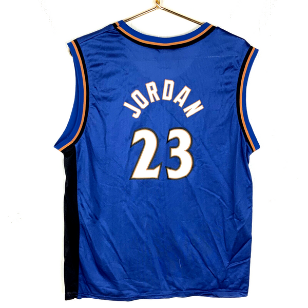 Vintage Washington Wizards Jersey Youth XL Champion Michael Jordan Blue Nba