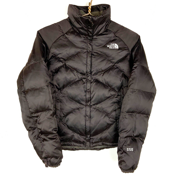 The North Face Women's Alis 550 Down Puffer Jacket Size XS Brown Full Zip