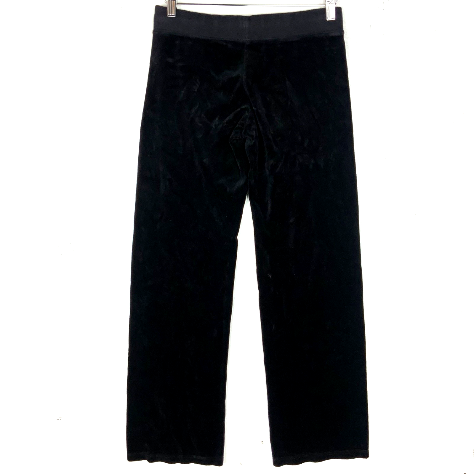 Juicy Couture Velour Women's Sweat Pants Small Black Y2k