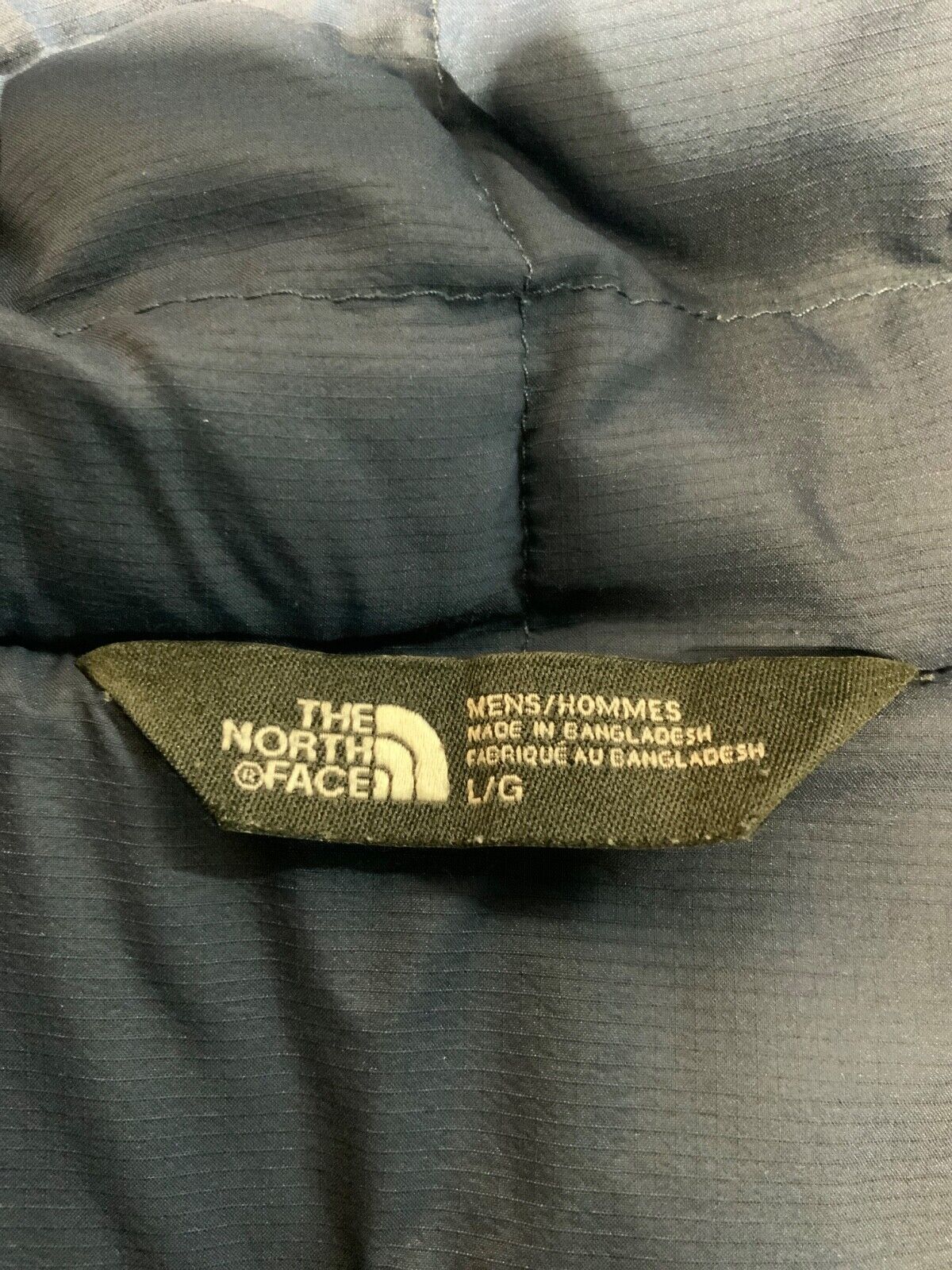The North Face Light Puffer Jacket Large Blue Full Zip