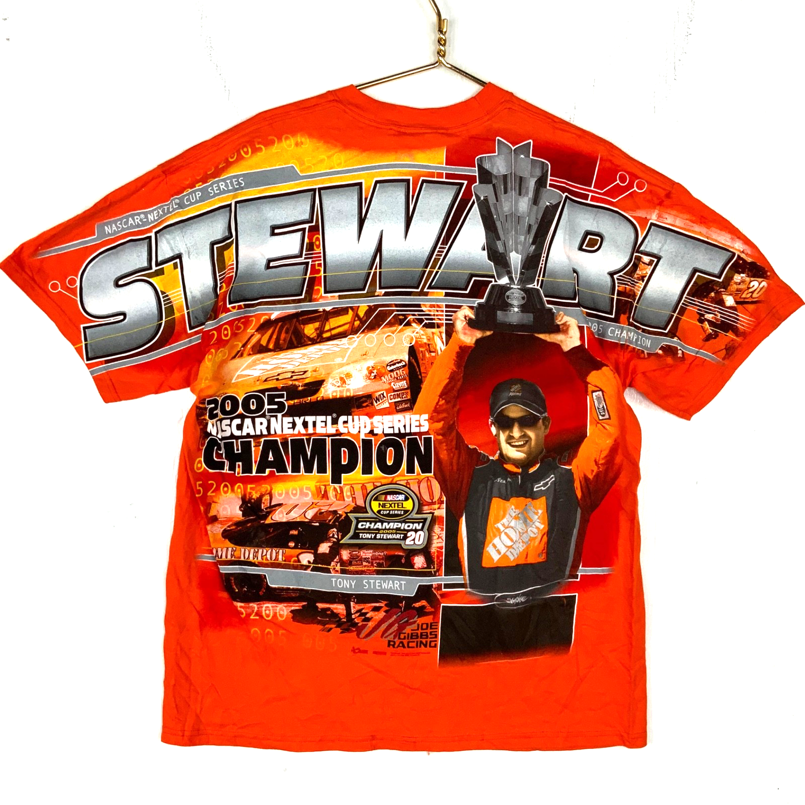 Vintage Nascar Chase T-shirt XL All Over Print 2005 Nextel Champ Tony Stewart