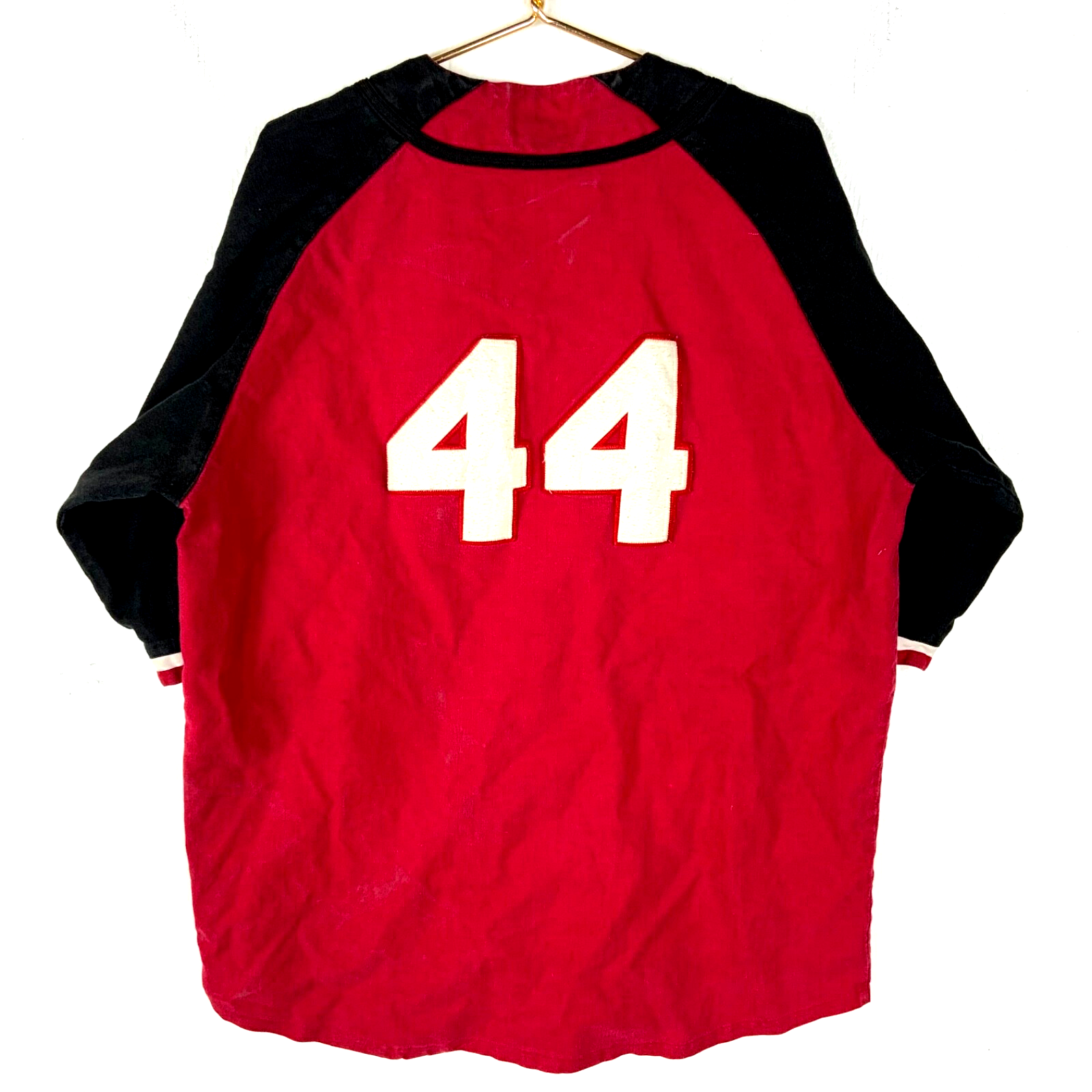 Vintage Atlanta Braves Jersey 2XL Raw Blue Red Mlb