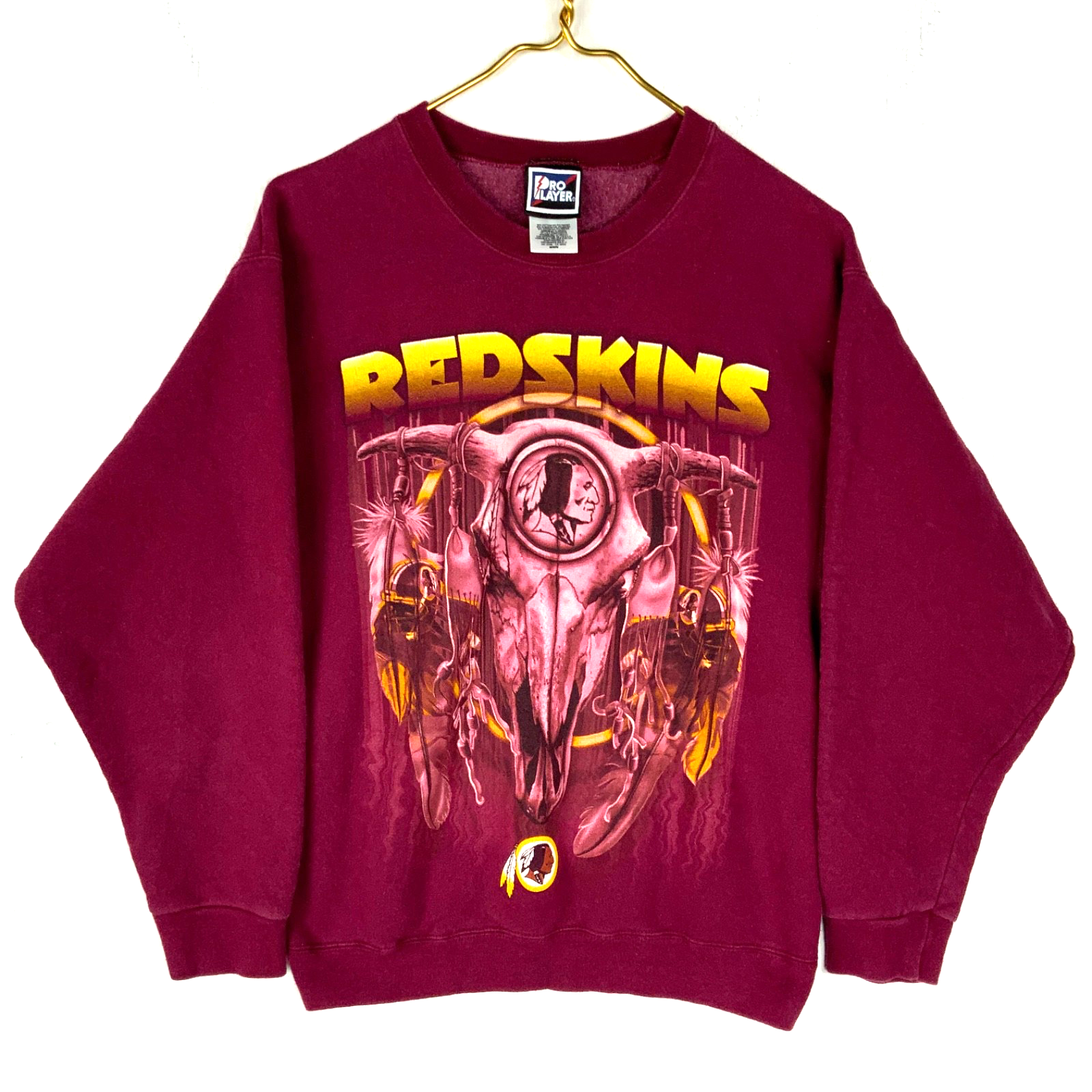 Vintage Washington Redskins Sweatshirt Medium Red Nfl Football Pro Player