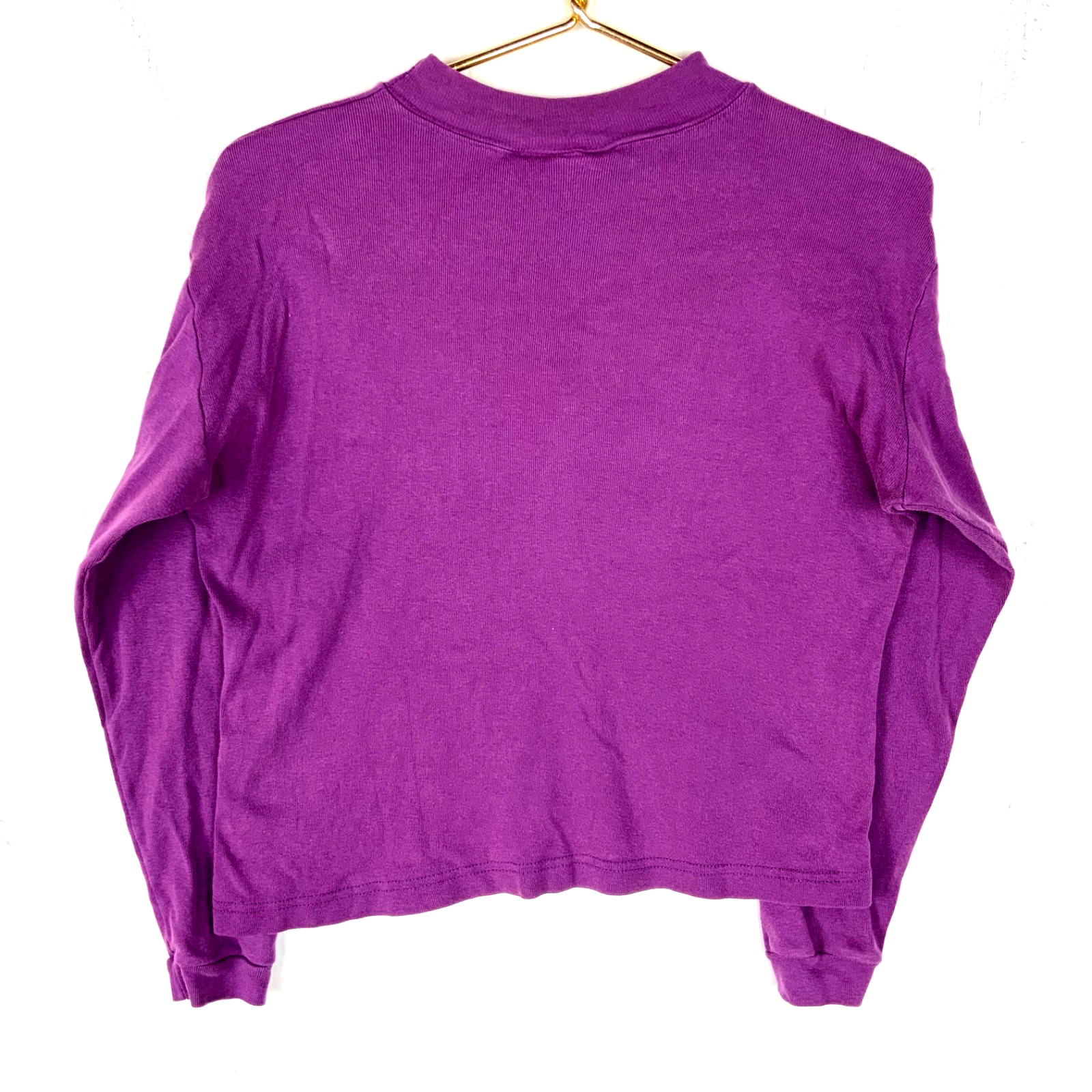 Vintage Harley Davidson Long Sleeve Shirt Women's Small Purple Embroidered