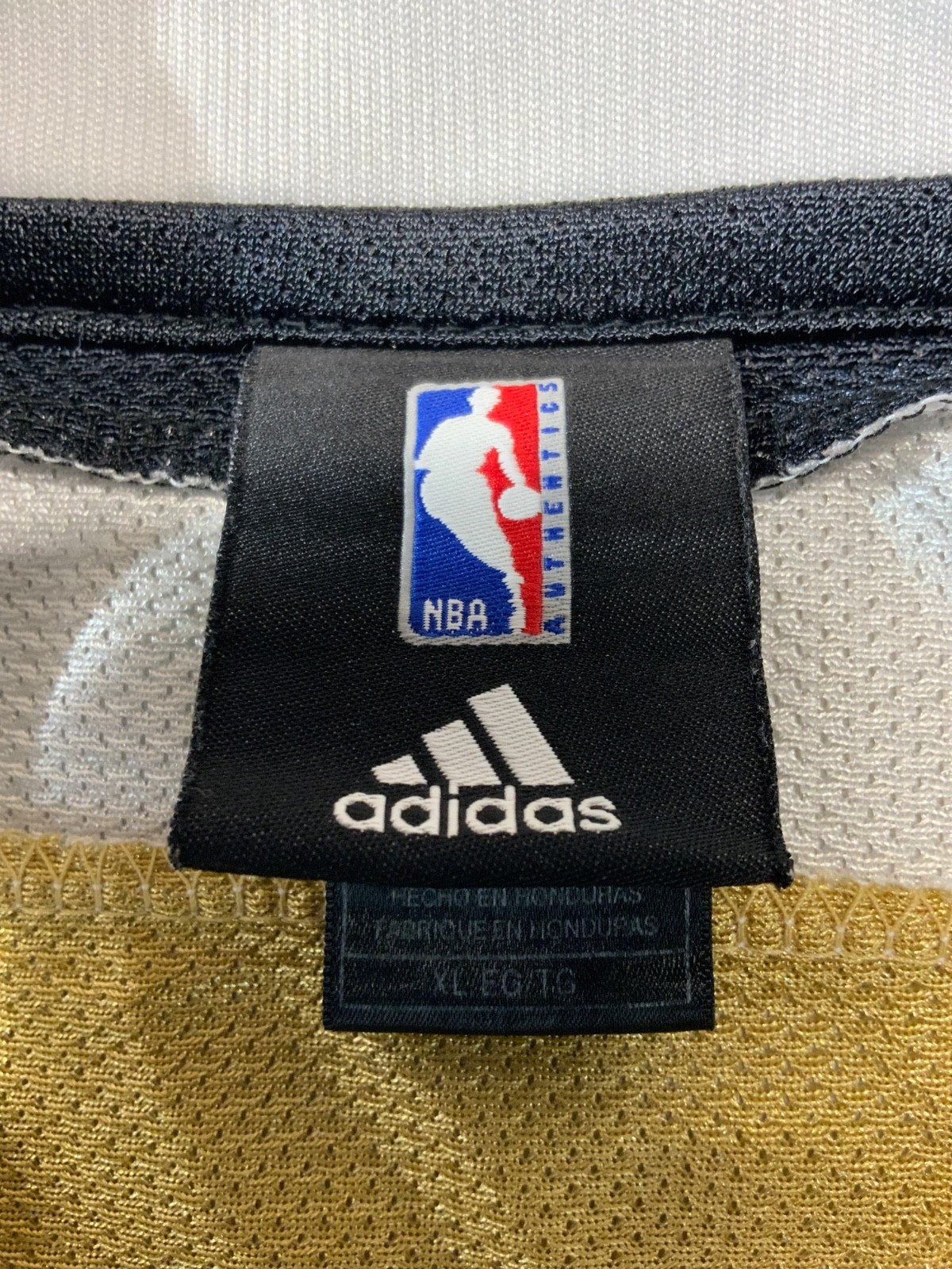 Vintage Washington Wizards Jersey XL Adidas Gilbert Arenas Gold Nba