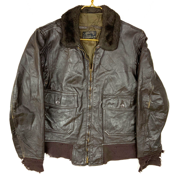 Vintage Usaf Type B-1 Leather Flyers Jacket Small Vietnam Era 1972 Distressed