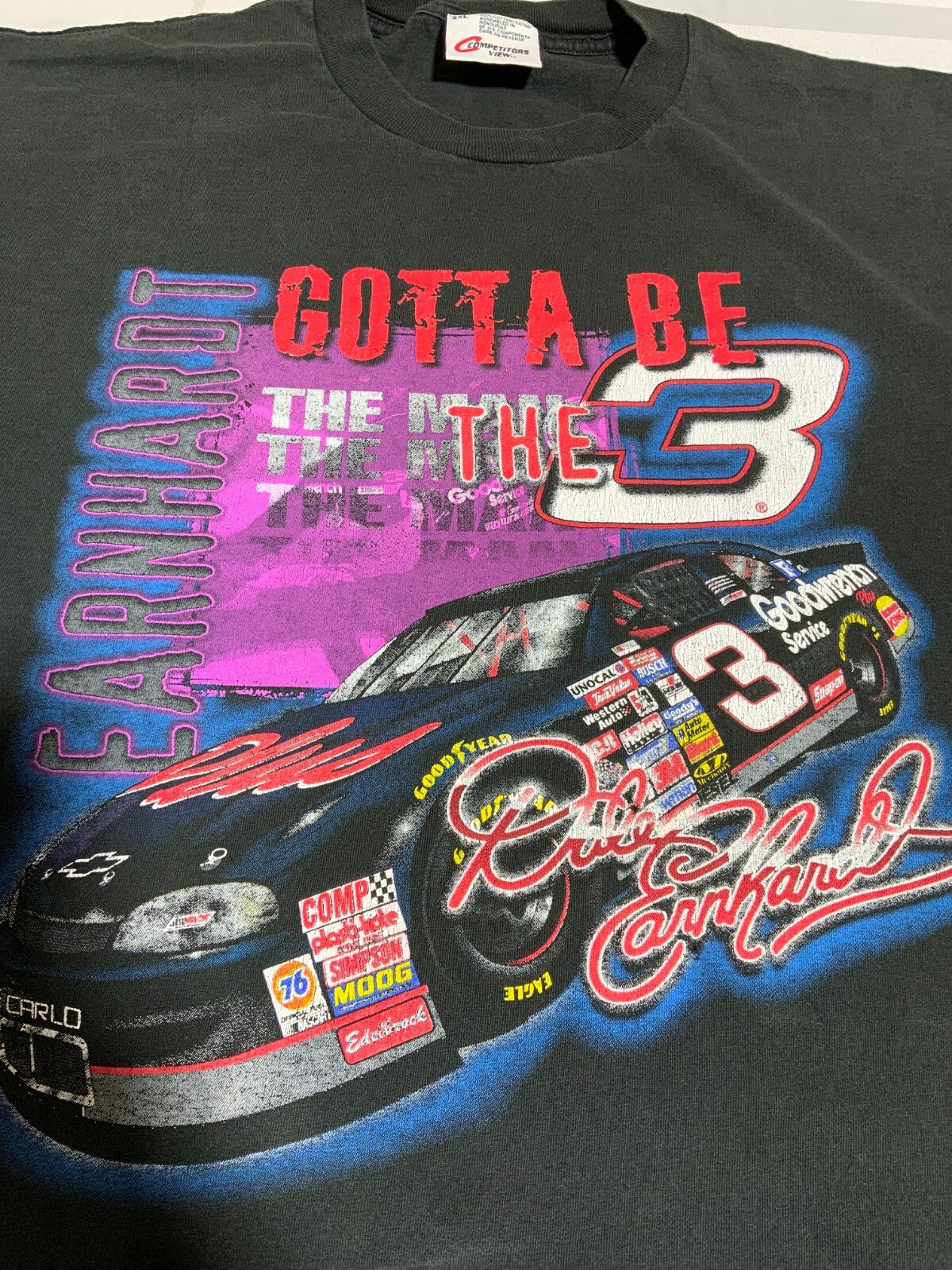Vintage Nascar Racing T-shirt 2XL Black 1998 Gotta Be The 3 Dale Earnhardt 1990s