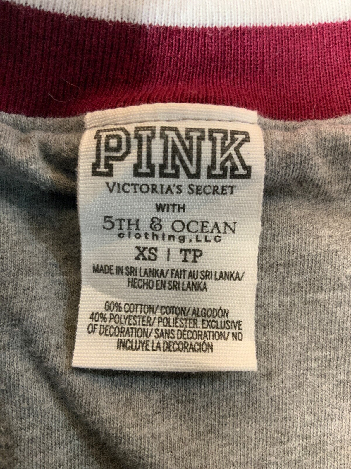 Arizona State Victoria's Secret Pink Women's Sweatshirt XS Full Zip Ncaa