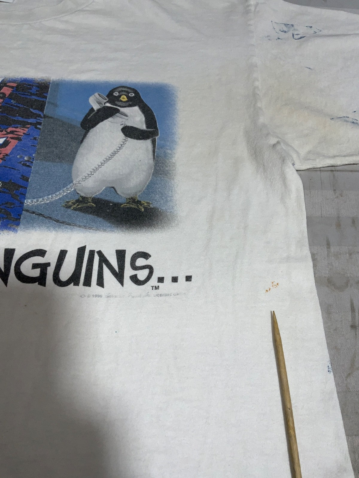 Vintage Bud Ice T-Shirt XL Wild Oats Single Stitch 1996 Beware The Penguins 90s