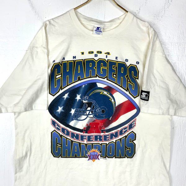 Vintage San Diego Chargers Starter T-Shirt XL Nfl 1994 Conference Champs 90s