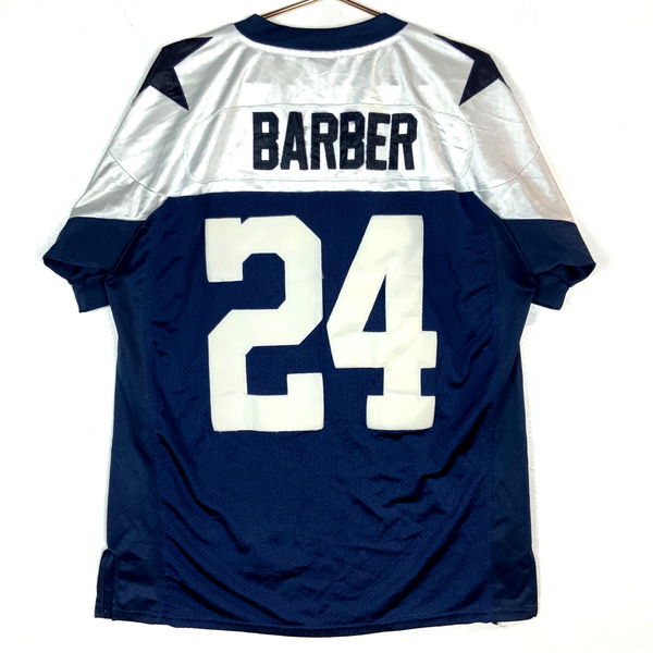 Dallas Cowboys Jersey Size 48 Reebok Marion Barber Blue Throwback Nfl